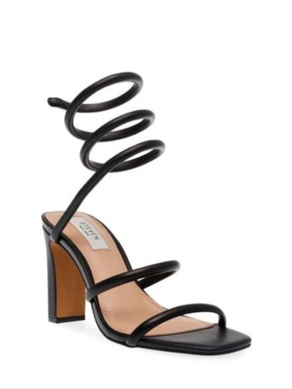 New Steven "Jaiden" sexy Spiral-Strap Square Toe Heeled Sandals Size 13